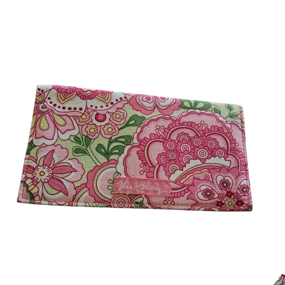 Lot - 4 Piece Set of Retired Pink Petal Vera Bradley Purse Wallet Accessories - Picture 13 of 13
